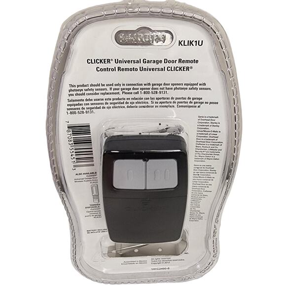 Clicker Universal Garage Door Remote Chamberlain 2012 KLIK1U - Picture 2 of 2